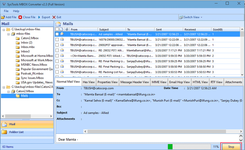analyze selected files