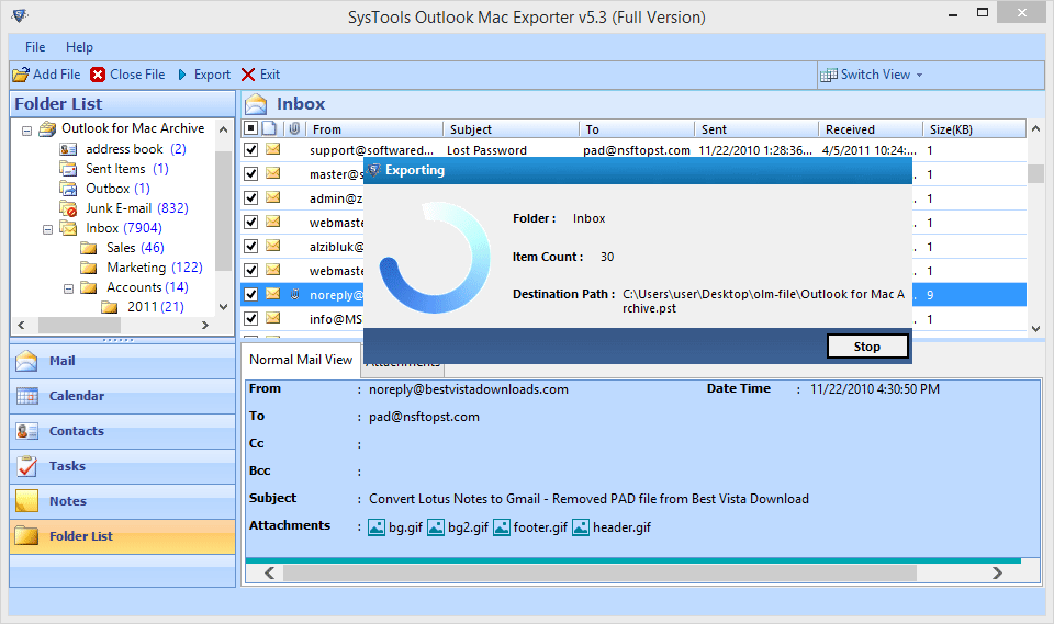 show scanning status of the process