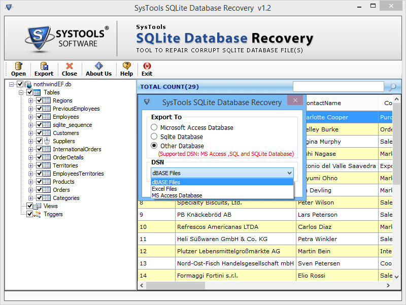 Select other Database
