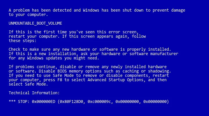 BSOD Error in Windows XP