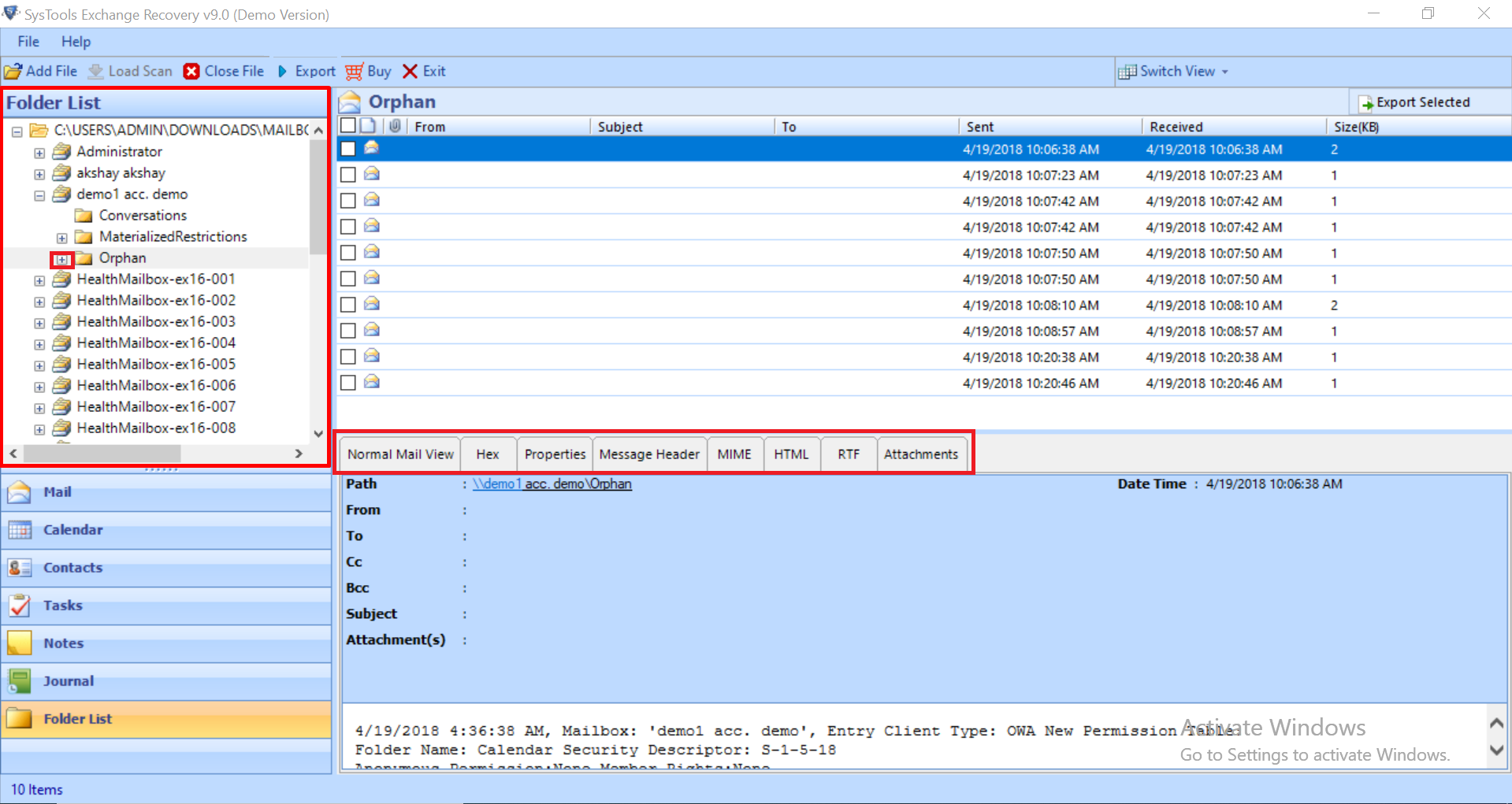 powershell download exchange public folder attachments