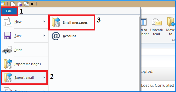 select email messages