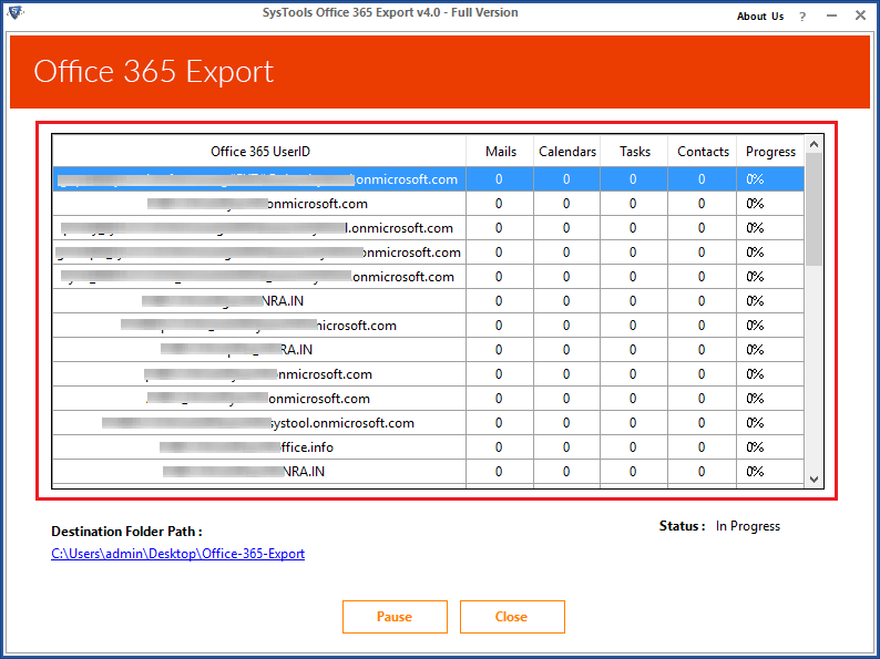 export PST from Office 365
