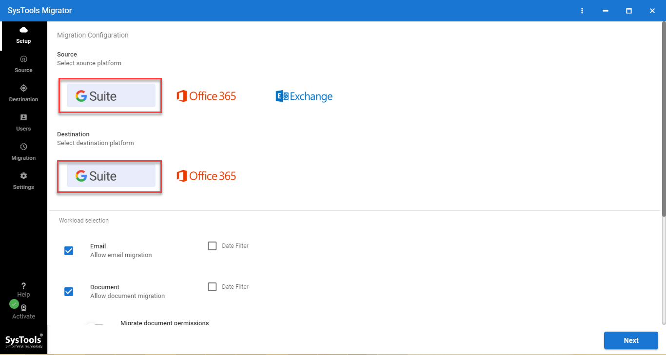 G Suite to G Suite migration