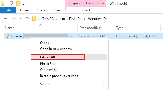 extract zip file online