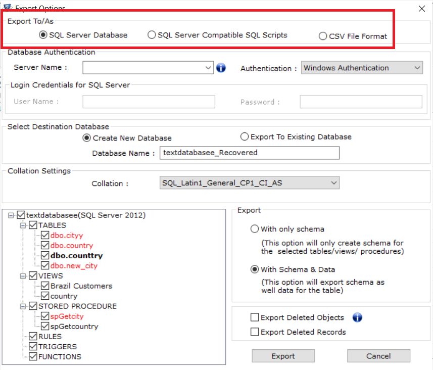 Restore Table in SQL Server