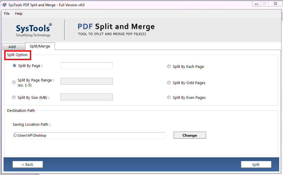 tool to split PDF into multiple files