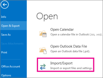 open-and-export to Download Hotmail Emails to Outlook