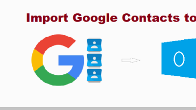 import google contacts to outlook