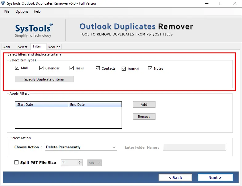 select duplicate criteria