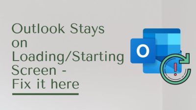 outlook stays at loading screen