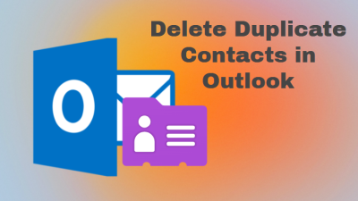 delete duplicate contacts in Outlook