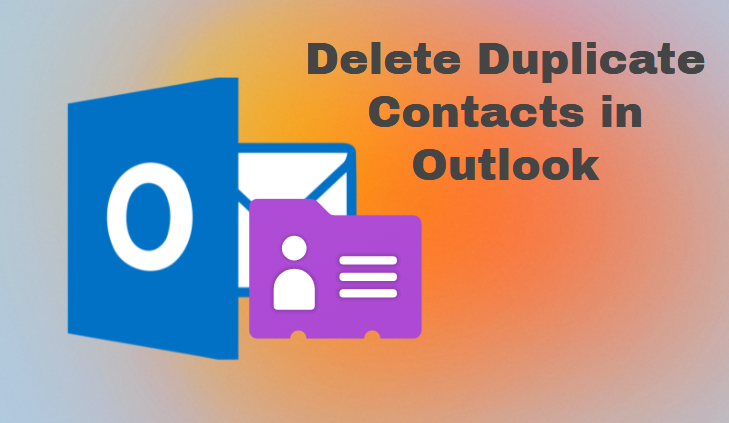 delete duplicate contacts in Outlook