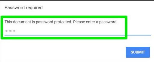enter the password