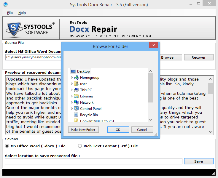 Docx Recovery