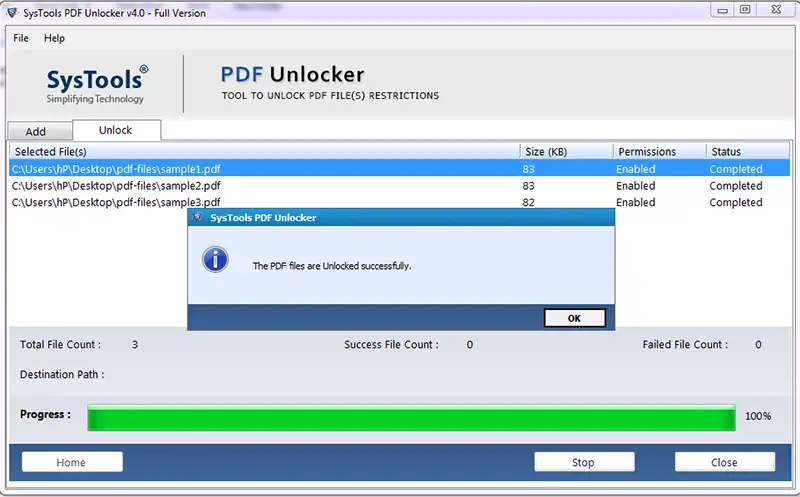 Save Unlock PDF Files