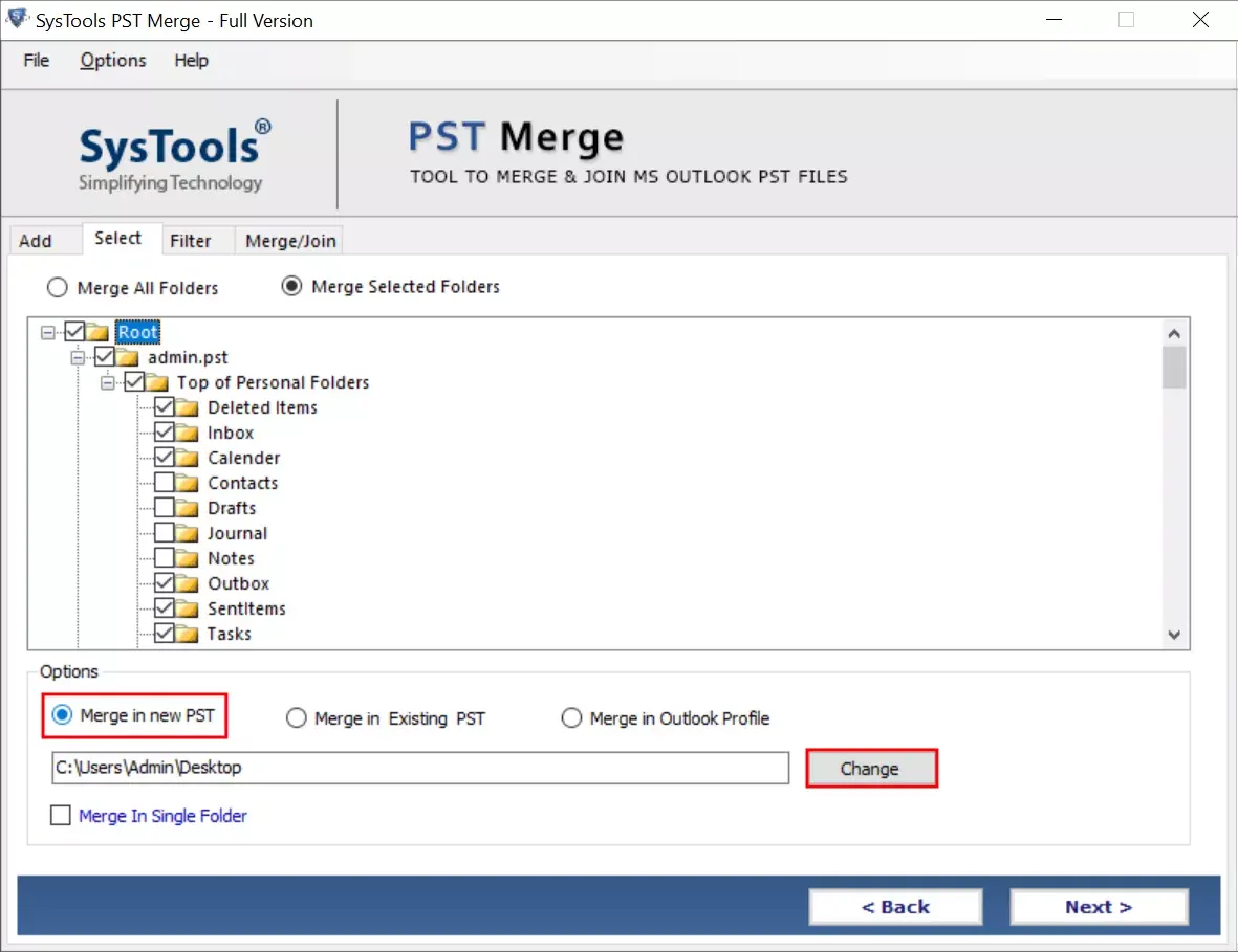 Merge Options